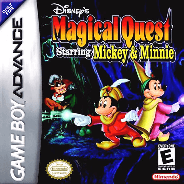 Magical Quest Starring Mickey and Minnie box art for GameBoy Advance